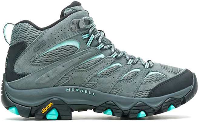 MERRELL MOAB 3 MID GORE-TEX 中筒越野鞋 (女) 灰藍黑