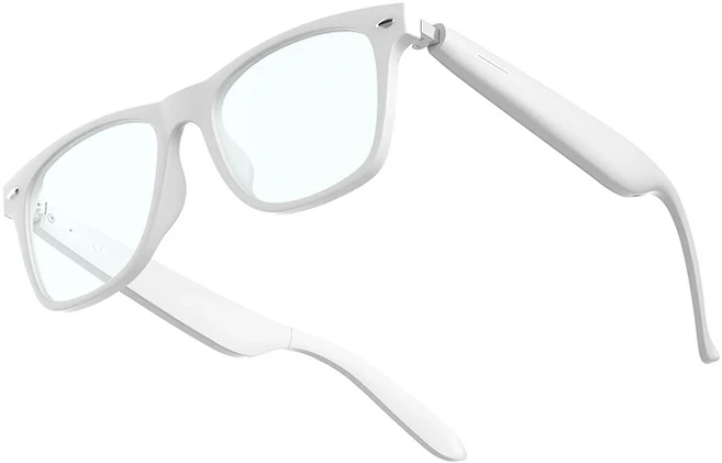 쿠쿠스토어 Xiaomi AI 번역 스마트 안경 실시간 블루 라이트 방수 통화 무선 선글라스 헤드셋, 03 White anti Bluelight