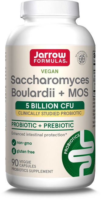 Jarrow FORMULAS 賈羅公式 布拉酵母菌&甘露寡糖益生菌素食膠囊, 90顆, 1罐