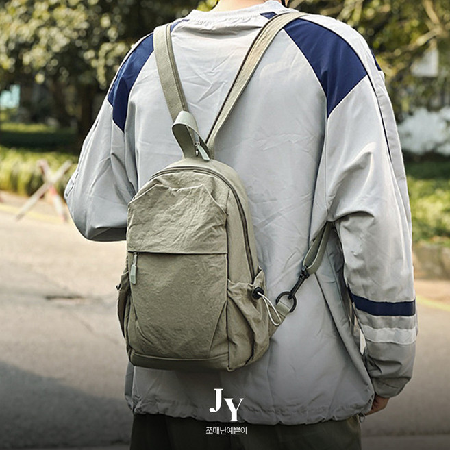 쪼예 남녀공용 아웃도어 다용도 투웨이 크로스 겸 백팩