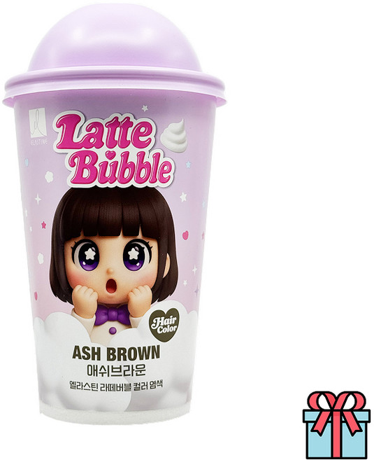 유익생활 엘라스틴 라떼버블 컬러염색 신나게 흔들어 완성, 1개, 애쉬브라운(ashbrown)