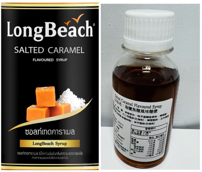 LongBeach 海鹽焦糖風味糖漿, 1個, 100ml