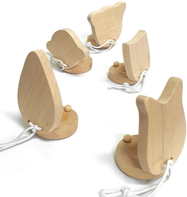 만들기자랑 나무 캐스터네츠/악기놀이/만들기재료/짝짝이/악기, 원목캐스터네츠, 원목캐스터네츠