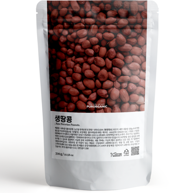 푸로가닉 페루산 생땅콩, 1개, 300g