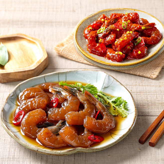 순살 간장새우장 300g + 양념새우장 300g 외, 순살 간장 새우장 300g+순살 간장 새우장 300g