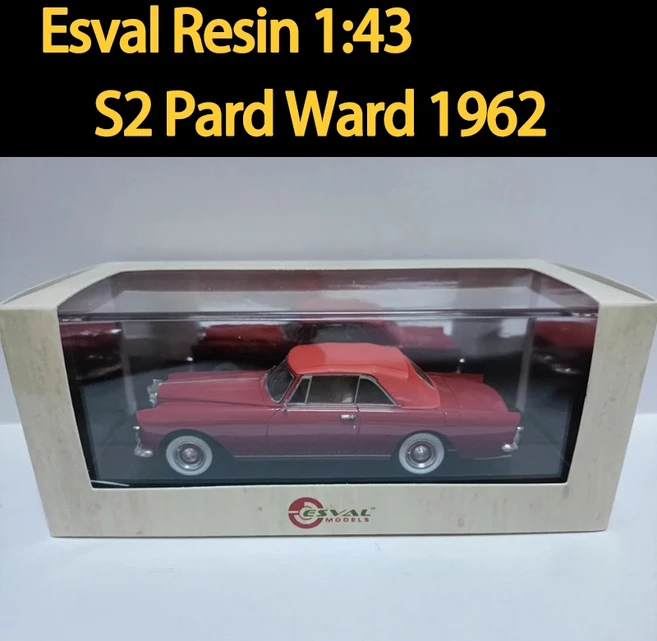 Esval Resin 1:43 S2 Pard 1962 자동차 모델 클래식 성인 기념품 선물 정적 디스플레이, 02 Bentley S2-red