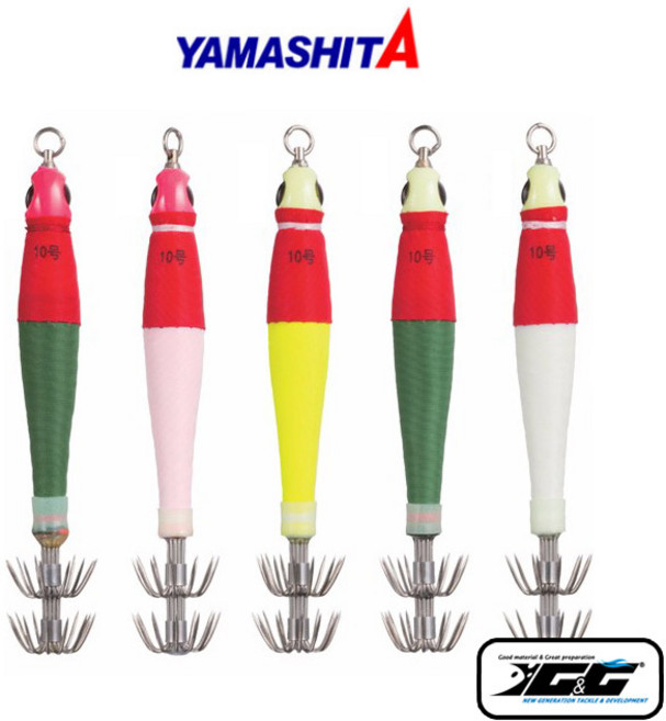 야마시타 오모리 슷테 이카메탈 에깅 에기 스테 루어 낚시, 30호 (F/R-GR), 1개