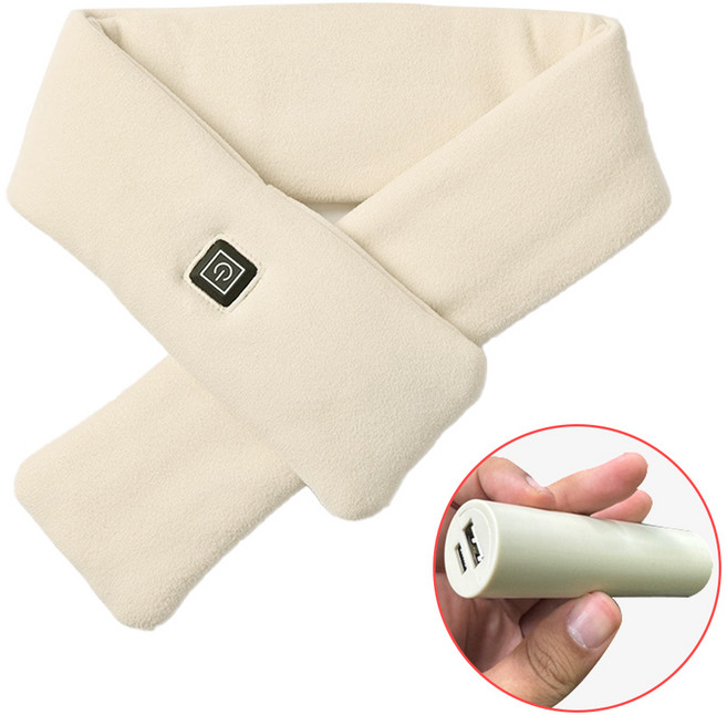 남여공용 온열 USB 발열 목도리+40분작동 미니1800배터리포함