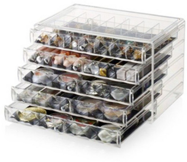 립스틱 싱글 쉐도우 정리 서랍 섀도우 보관함, 5단, 1개