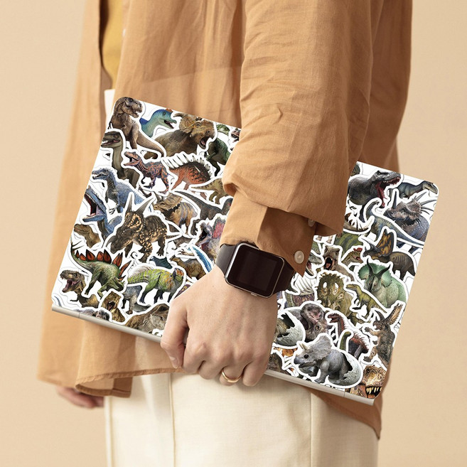 공룡스티커 방수 리무버블 데코 캐리어 노트북 다꾸 여행 스티커 100매