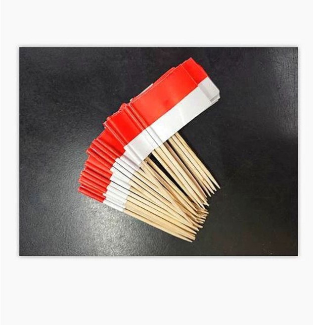 [100개] 폴란드 이쑤시개 디저트 토퍼 피자 파티 뷔페용 음식 라벨 차cuterie 보드용 치즈 라벨 애피타이저용 깃발 이쑤시개 음식 표지판 및 특별 장식, 100개