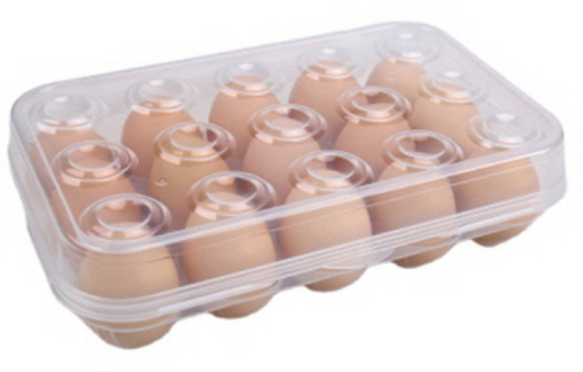 [1+1] 15구 계란보관함 계란 케이스 냉장고 보관용기 에그 트레이