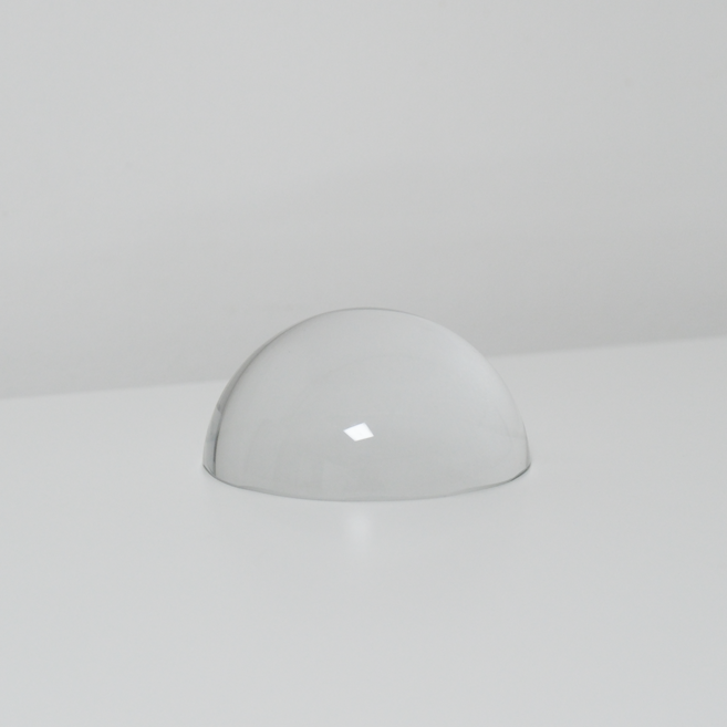 소프트헤드라이트 투명 유리 반구 문진 독서 필사, 1개