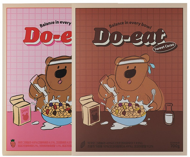 두잇 프레시베리 + 스윗카카오 시리얼 세트, 700g, 1세트