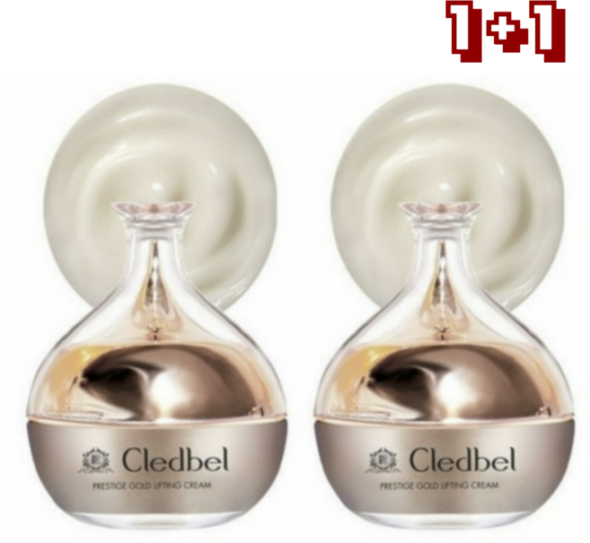 [Cledbel] 끌레드벨 프레스티지 골드 리프팅 크림 1+1 피부탄력 영양크림, 2개