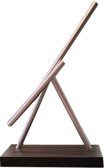 크로닉401 키네틱아트 스윙잉스틱 진자운동 모빌 자동 회전인테리어, 소형(35x38x35cm)