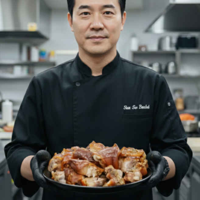 먹사부 수제 쫀득 잡내없는 통 미니족발 미니족 뼈포함 술안주 간편식, 1개, 320g