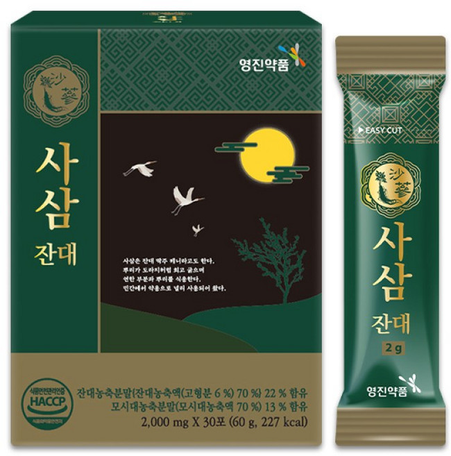 영진약품 사삼잔대 x 30포 1박스, 2g, 1개