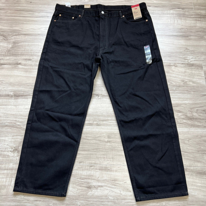 [Levi's] 550 Relaxed Fit Straight Leg Men's Black Jeans (big & Tall) W48 L32