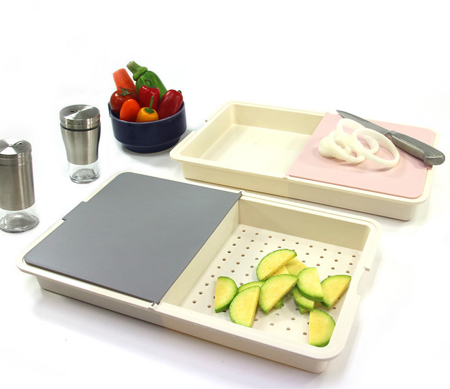 파미레 캠핑 채반 도마 다용도 기능성 도마, 색상랜덤, 1개