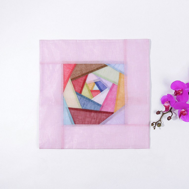 봉봉러브 전통 고급 모시 조각보 쿠션커버 전통 소파 카페쿠션