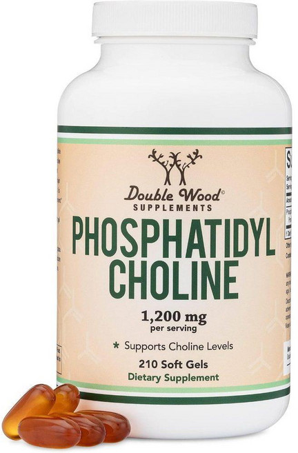 더블우드서플리먼트 포스파티딜콜린 1200mg Phosphatidylcholine 210정, 1개