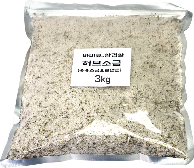 소금나무 구운 허브 소금(고기 업소용), 1개, 3kg