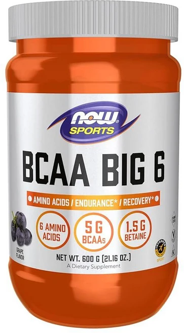 나우푸드 스포츠 BCAA 빅 6 아미노산 파우더 600g 포도맛, 포도, 1개 - 쿠팡