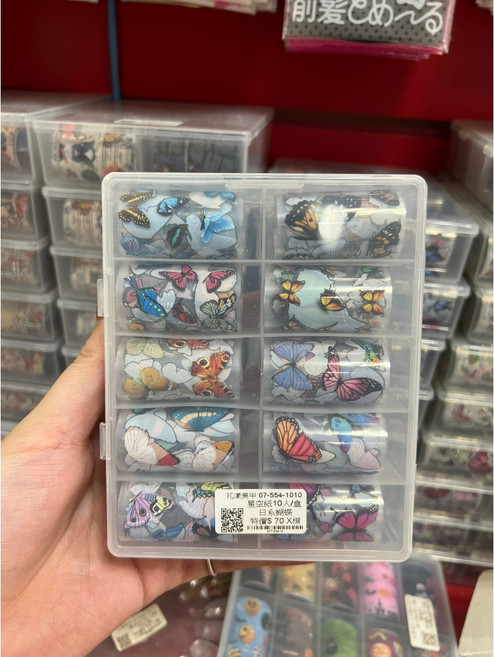造型星空紙 精美星空圖案 高品質書寫紙張 適用多種筆類 輕巧易攜帶, 日系蝴蝶, 1個