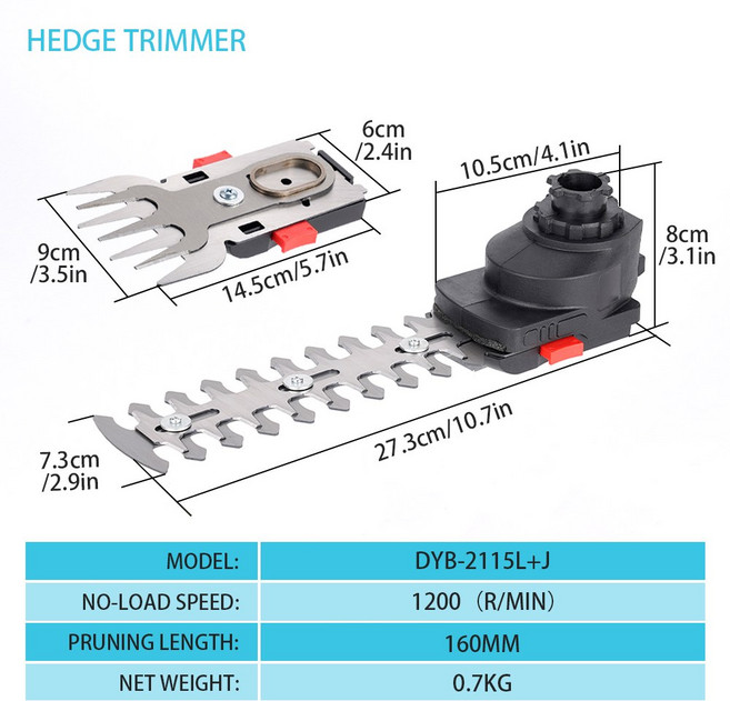 브러시리스 진동 멀티 트리머 에어 앵글 펌프 액세서리 범용 광택기 렌치 드릴 지그 전기, Trimmer with Blade, 07 Trimmer with Blade, 1개