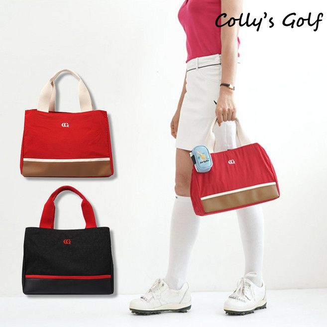 콜리스골프 여성 멀티 골프 파우치백, 레드, 1개