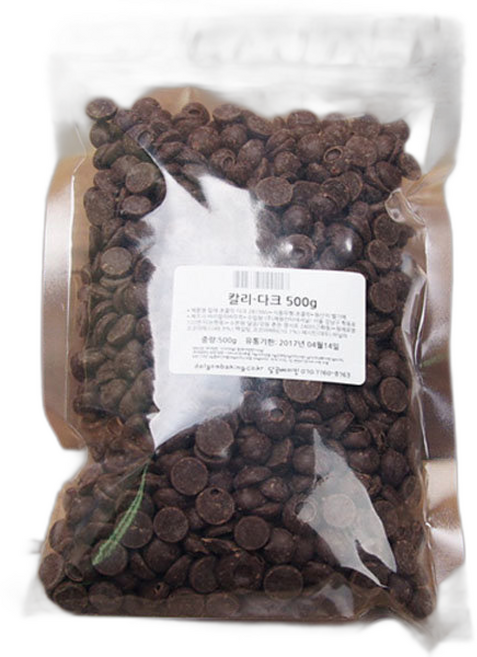 칼레바우트 다크초콜릿(57.5%) /초콜렛/칼리/재료, 1개, 500g
