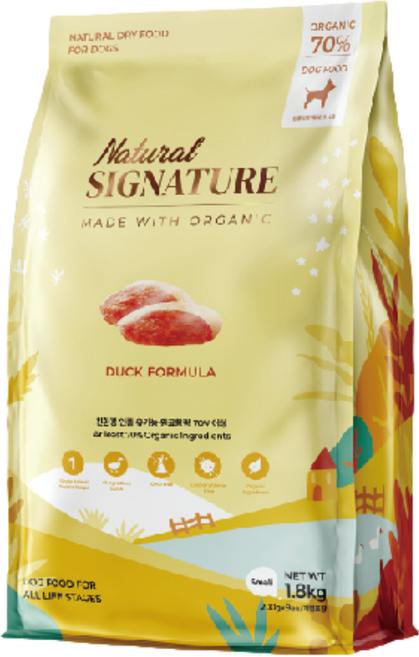 自然印記 Natural Signature 犬糧鴨肉配方 1.8KG 70%優質成分 全犬齡適用 獨立分裝, 1個, 鴨子