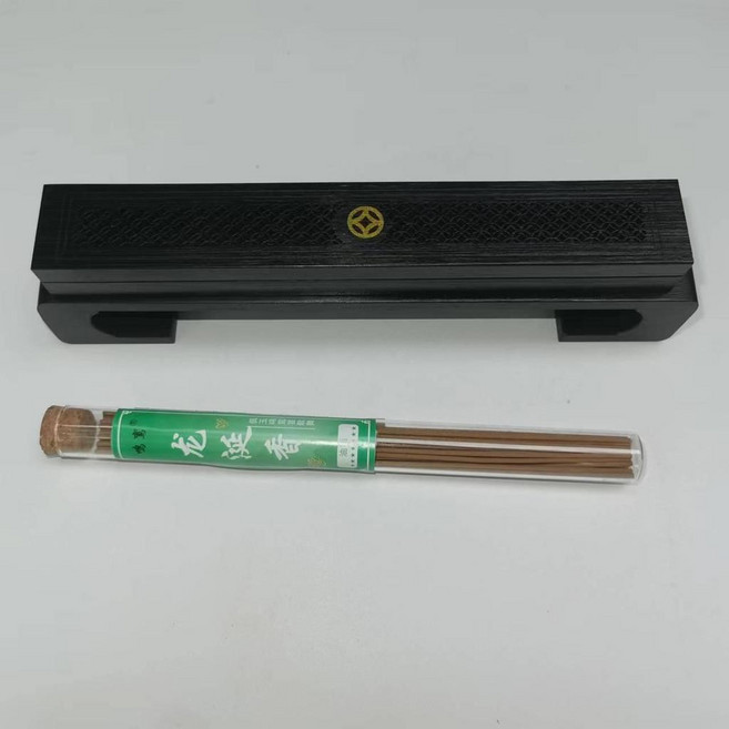無品牌 木質檀香爐 臥香爐, 雲紋緣起款,臥香爐配安息香20g