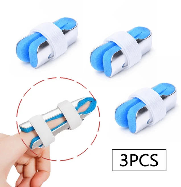 클라이트 각도 조절 가벼운 셀프 손가락 보호 쿠션 고정 깁스, 3개 - 쿠팡