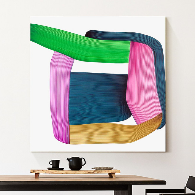 로낭 부홀렉 15~26번 그림 추상화 액자 거실 카페 인테리어 개업 집들이 선물 색체 테라피 Ronan Bouroullec, 26.LNB-로낭 정체, 포스터+메탈액자 [화이트]