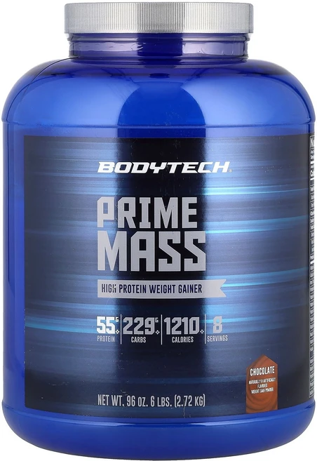 바디테크 BODYTECH Prime Mass High Protein Weight Gainer Chocolate 6 lbs 2.72 kg, 바디테크 BODYTECH, Prime Mass, Hig - 쿠팡