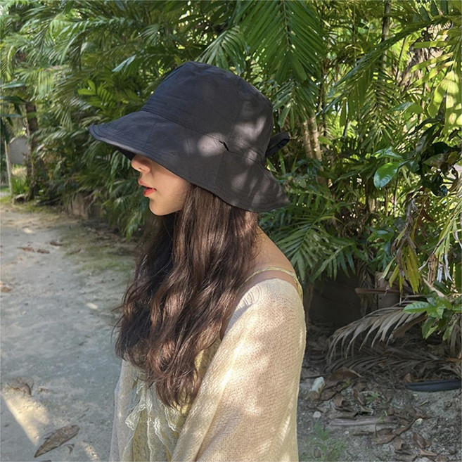 업홀드 바스락 여성 버킷햇 턱끈 햇빛차단 시원한 여름 벙거지모자