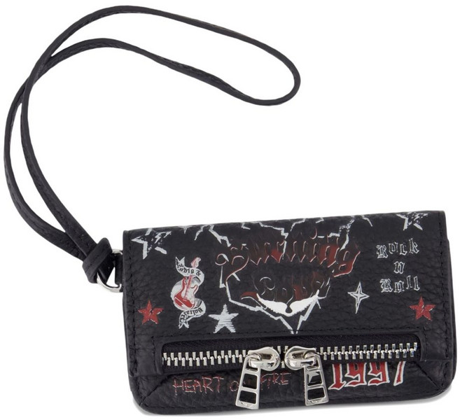 쟈딕앤볼테르 로고 장식 집업 지갑