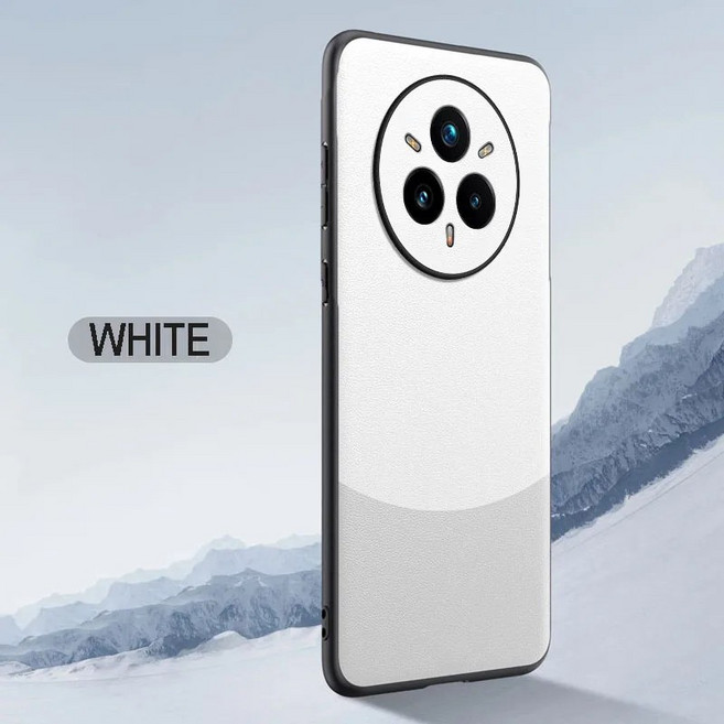 리얼미 케이스 커버 스킨 가죽 질감 소프트 범퍼 폰, K. Realme 13 4G, 5. White