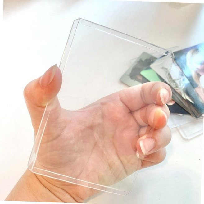 아이돌 포토카드 보관용 투명 아크릴 탑로더 케이스 10개입 사진 수납 홀더 덕질용품