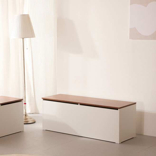 홈하모니 피노 1200 수납벤치 벤치수납의자, 피노 1200 멀바우화이트