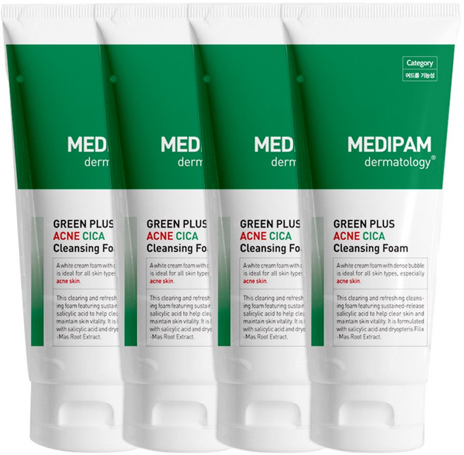 메디팜 아크네 진정 시카 클렌징폼, 220ml, 4개