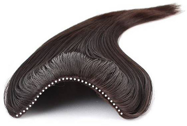 픽앤웨어 여성 볼륨업 뒷머리 정수리 볼륨 헤어뽕 가발 26cm, 내츄럴브라운, 1개