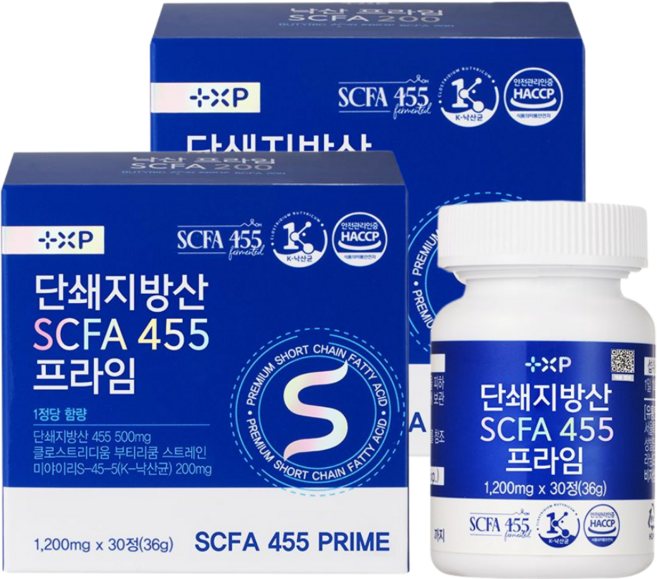 단쇄지방산 낙산 SCFA 455 프라임, 2세트, 30정