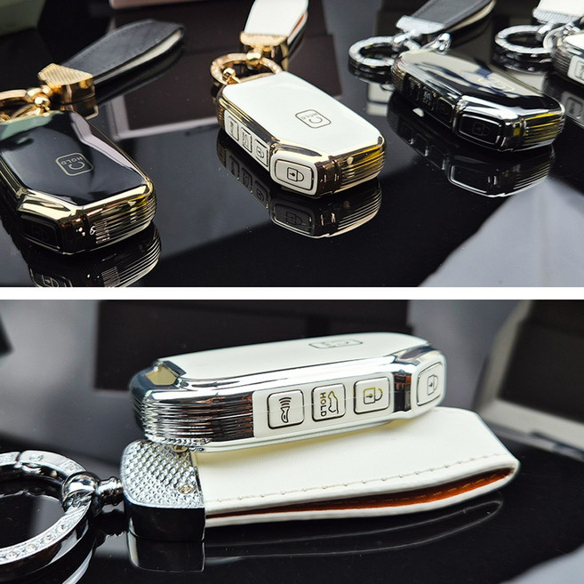 영샵 스마트 키지갑 키케이스 풀세트 기아차량 호환가능 4/5버튼 K05 번, 블랙실버