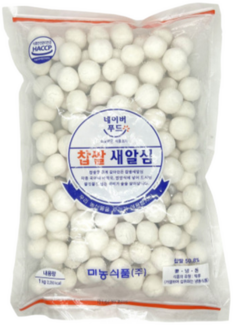 미농 네이버푸드 찹쌀 새알옹심이, 1kg, 10개