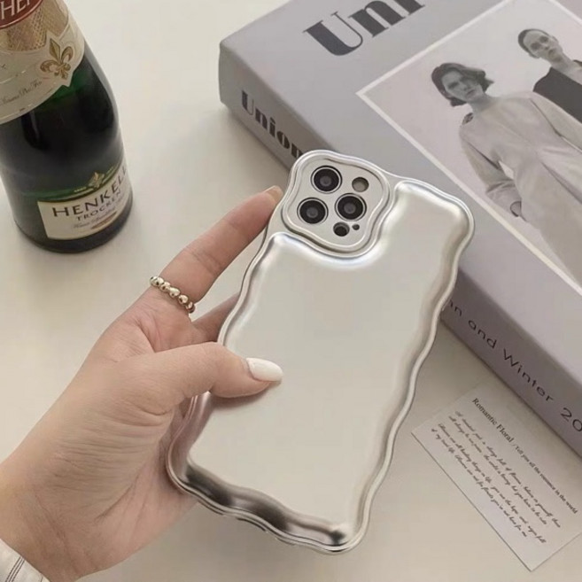실버 웨이브 아이폰 케이스 xr xs 11 12 13 14 pro plus max 프로 맥스