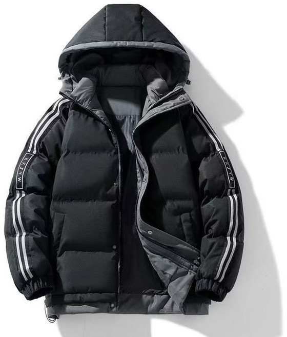 SELEAD 남성 겨울 보온 기모패딩 도톰 캐시미어 바람막이 후드 기모 점퍼 바람막이 패딩 도톰 후드집업