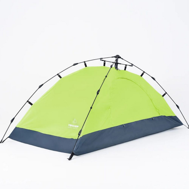 캠프텐버 조립식 공격형 1인용 백패킹 텐트, 4. 원터치(유압식 가로), 그린